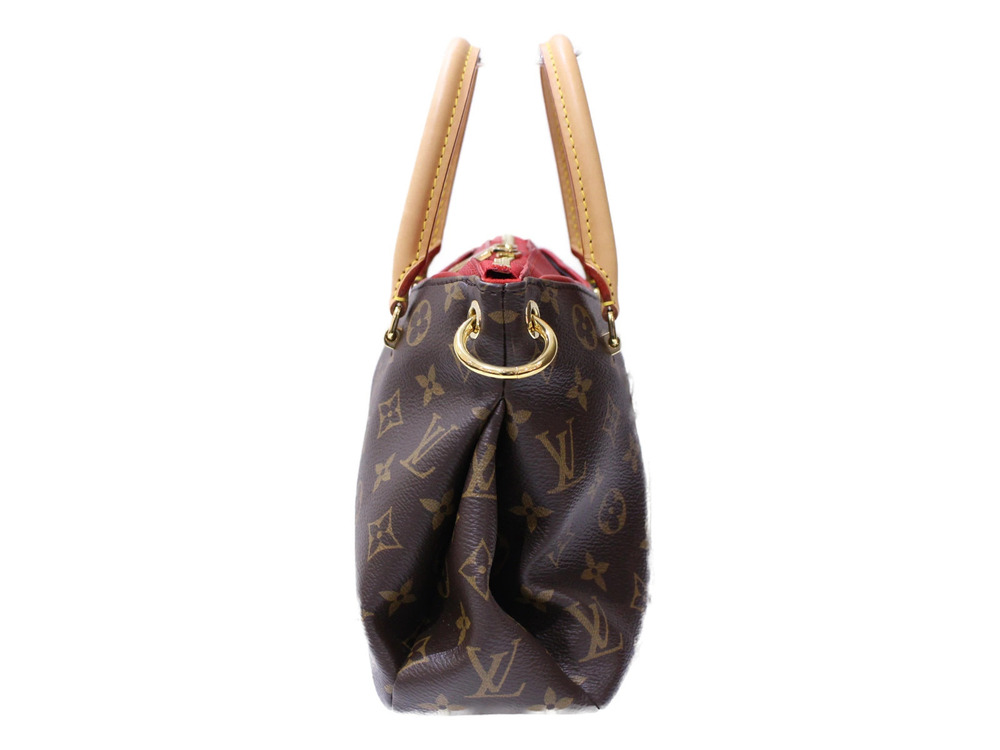 Louis Vuitton Red Monogram Shoulder Bag Cerise Pallas 2way Red